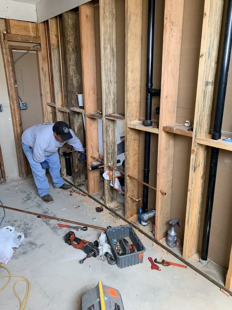 Commercial rough-in plumbing for Water Heater Replacement in Higley Village